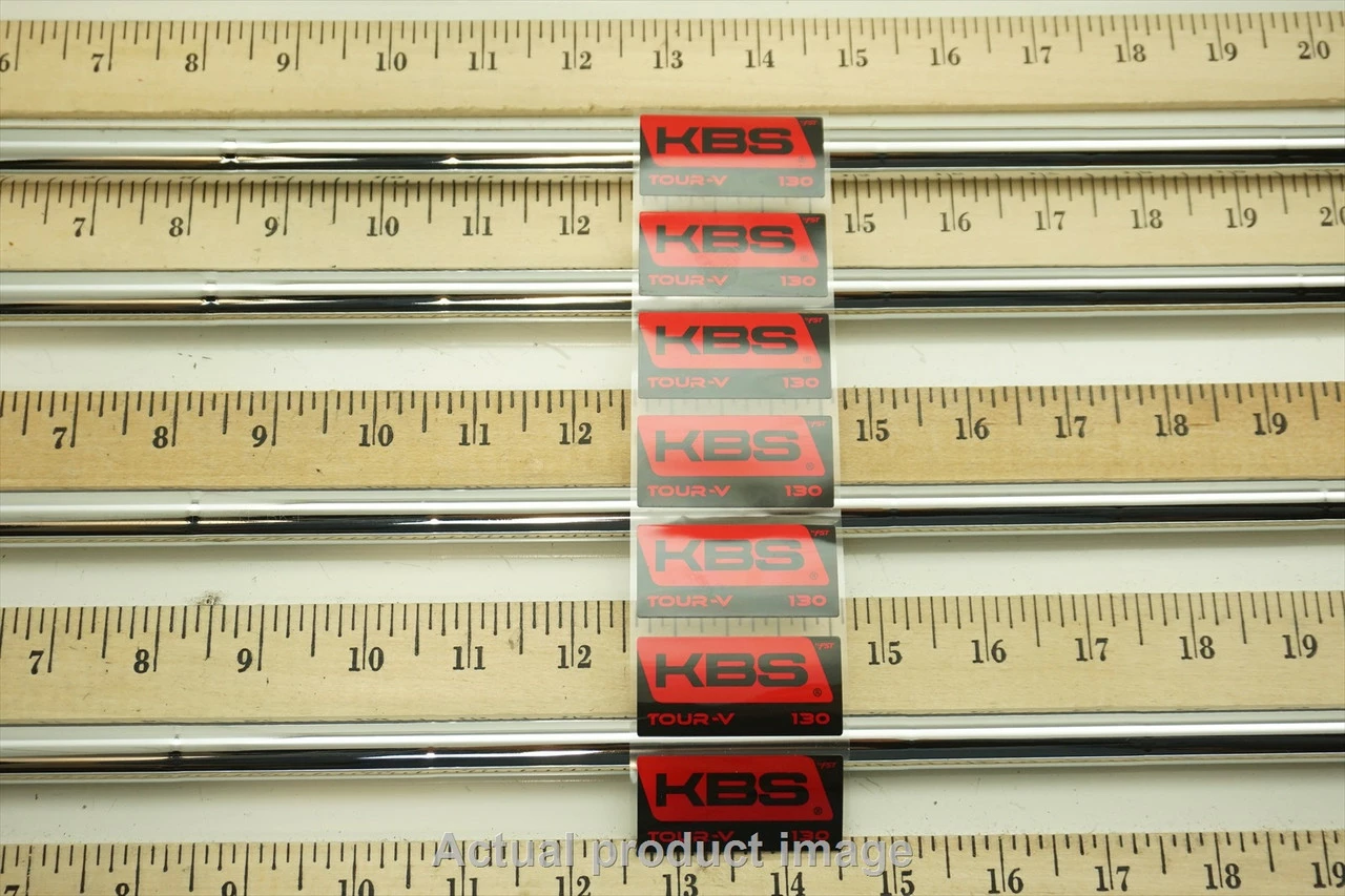 New KBS Tour V 130g X-Stiff 7pc 4-PW Iron Shaft Set .355 Taper 37"-40" 727798 3 New KBS Tour V 130g X-Stiff 7pc 4-PW Iron Shaft Set .355 Taper 37"-40" 727798