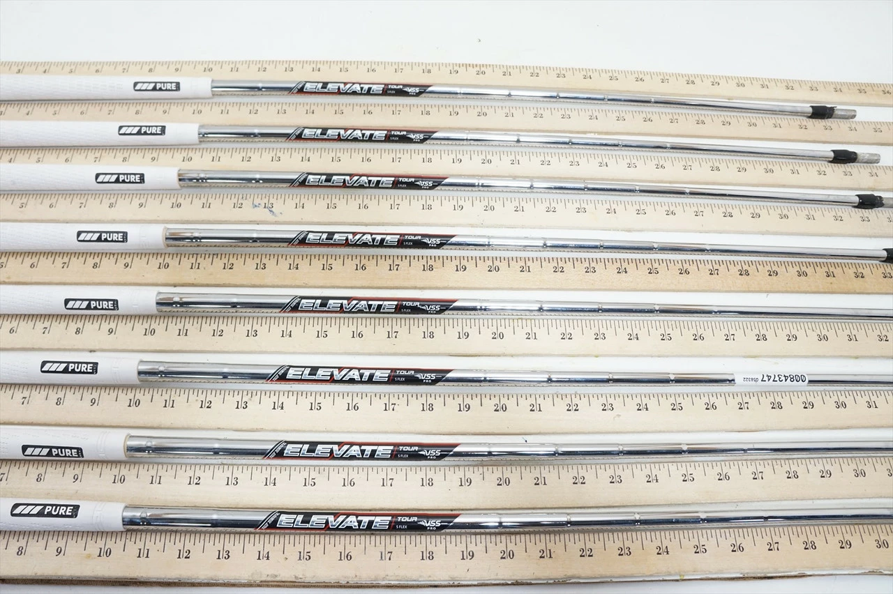 True Temper Elevate Tour S Stiff 34.25"-37" 8pc Iron Shaft Set .355 00843747 3 True Temper Elevate Tour S Stiff 34.25"-37" 8pc Iron Shaft Set .355 00843747