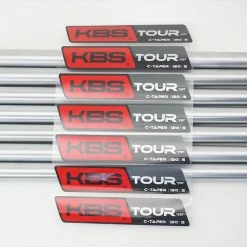 New KBS Tour C-Taper Satin 120 Stiff 4-PW Iron Shaft Set 37.5"-40" .355 Taper