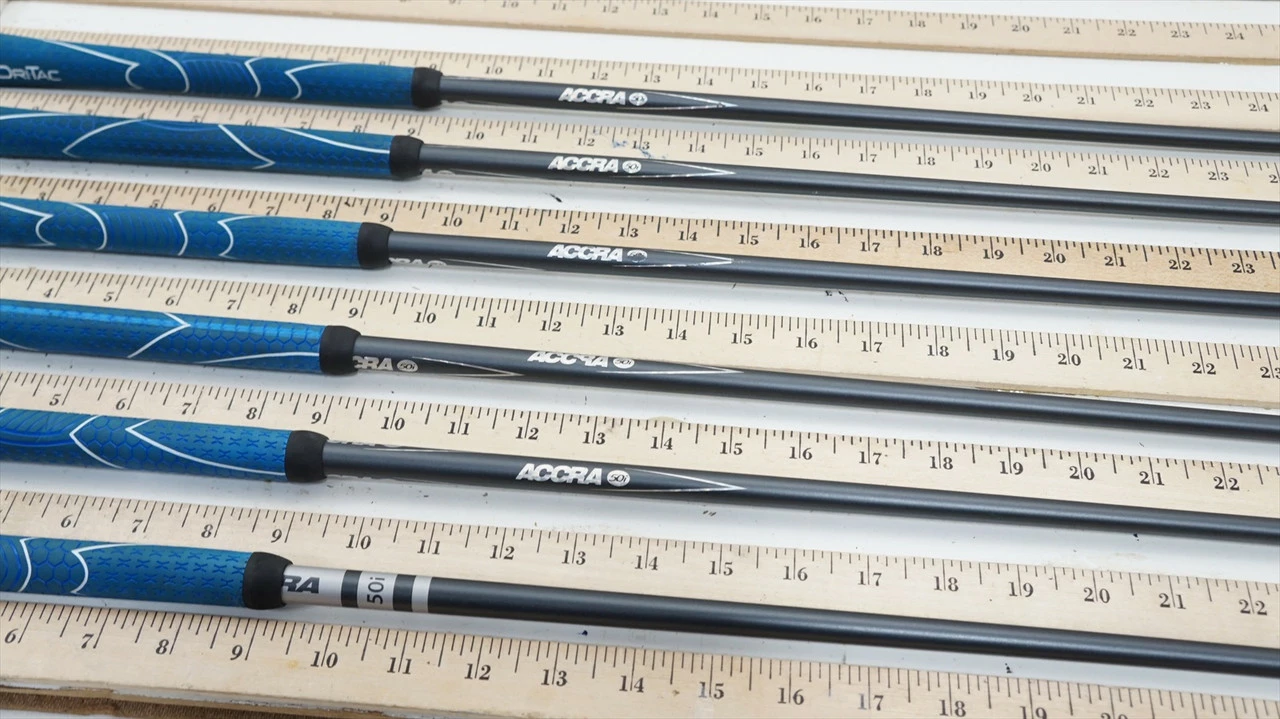 Accra Iseries 50I 50G Junior 30.75"-32.75" 6pc Iron Set Shaft .370 947121 3 Accra Iseries 50I 50G Junior 30.75"-32.75" 6pc Iron Set Shaft .370 947121