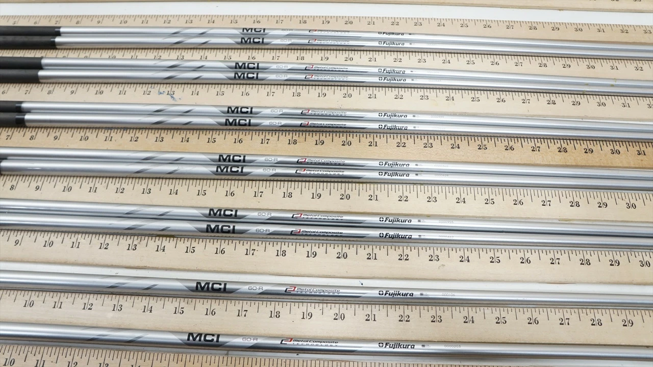 New Fujikura Mci 60 R 60g Regular 35.5"-39" 9pc Iron Shaft Set .370 962871 3 New Fujikura Mci 60 R 60g Regular 35.5"-39" 9pc Iron Shaft Set .370 962871
