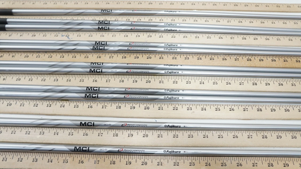 New Fujikura Mci 80 R 80g Regular 35.5"-39" 9pc Iron Shaft Set .370 962872 3 New Fujikura Mci 80 R 80g Regular 35.5"-39" 9pc Iron Shaft Set .370 962872