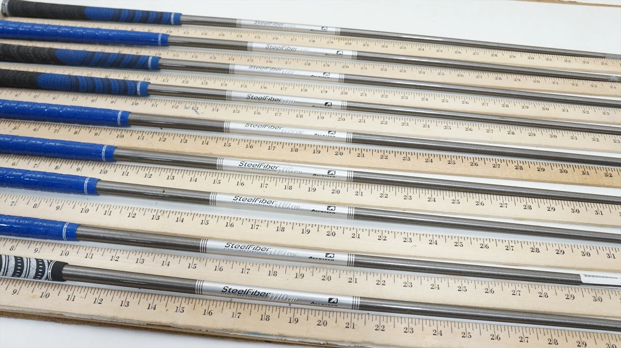 Aerotech Steelfiber I110 Cw Stiff 35.25"-39" 9pc Iron Shaft Set .335 980982 3 Aerotech Steelfiber I110 Cw Stiff 35.25"-39" 9pc Iron Shaft Set .335 980982