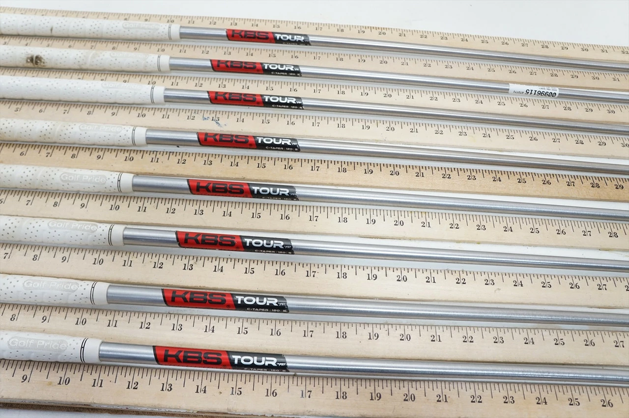 Kbs C-Taper 120 S 120g Stiff 34.5"-37.5" 8pc Iron Shaft Set Pulls .355 00996115 3 Kbs C-Taper 120 S 120g Stiff 34.5"-37.5" 8pc Iron Shaft Set Pulls .355 00996115