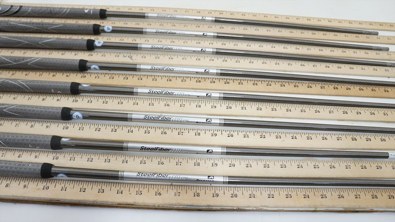 Aerotech Steelfiber I110 Cw 110G Regular 34.25"-37.5" 8pc Iron Shaft Set 999438 3 Aerotech Steelfiber I110 Cw 110G Regular 34.25"-37.5" 8pc Iron Shaft Set 999438
