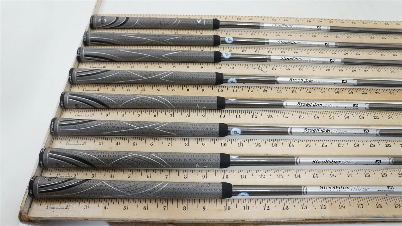 Aerotech Steelfiber I110 Cw 110G Regular 34.25"-37.5" 8pc Iron Shaft Set 999438 4 Aerotech Steelfiber I110 Cw 110G Regular 34.25"-37.5" 8pc Iron Shaft Set 999438 - Image 2