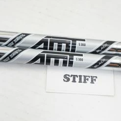 True Temper Amt Black S300 Stiff 34"-37.5" 8pc Iron Shaft Set .355 1046285 -Mullie Golf Shop 01046285 4 59586.1675384724