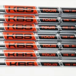 New KBS Tour 115 Cured Label Regular+ 37.5"-40" 4-PW Iron Shaft Set .355 - Uncut