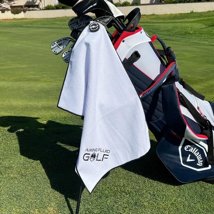Other Magnetic Golf Towel (Stubby) White And Black 4 Other Magnetic Golf Towel (Stubby) White And Black - Image 2