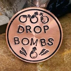 Other Hand Stamped MULLIE “Drop Bombs” Ball Marker -Mullie Golf Shop IMG202209190621101900401524940