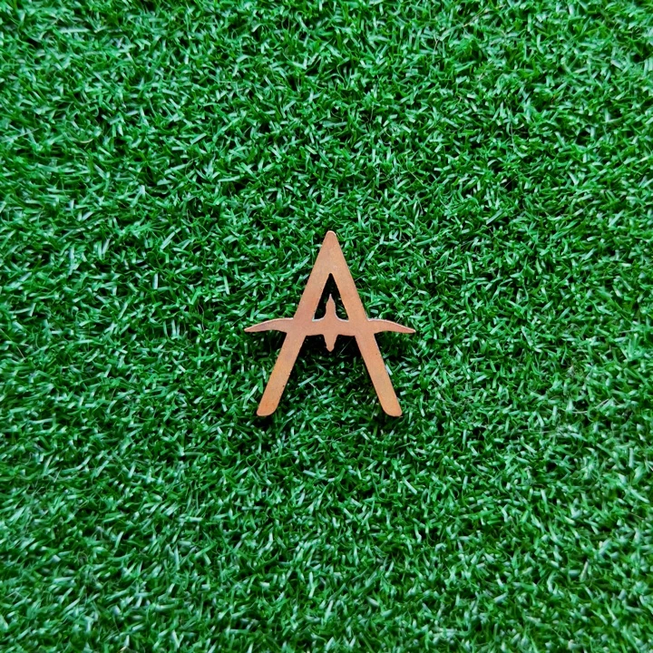 Other Albatross "A" Ball Marker With Groove Cleaner - Raw Copper 6 Other Albatross "A" Ball Marker With Groove Cleaner - Raw Copper - Image 4