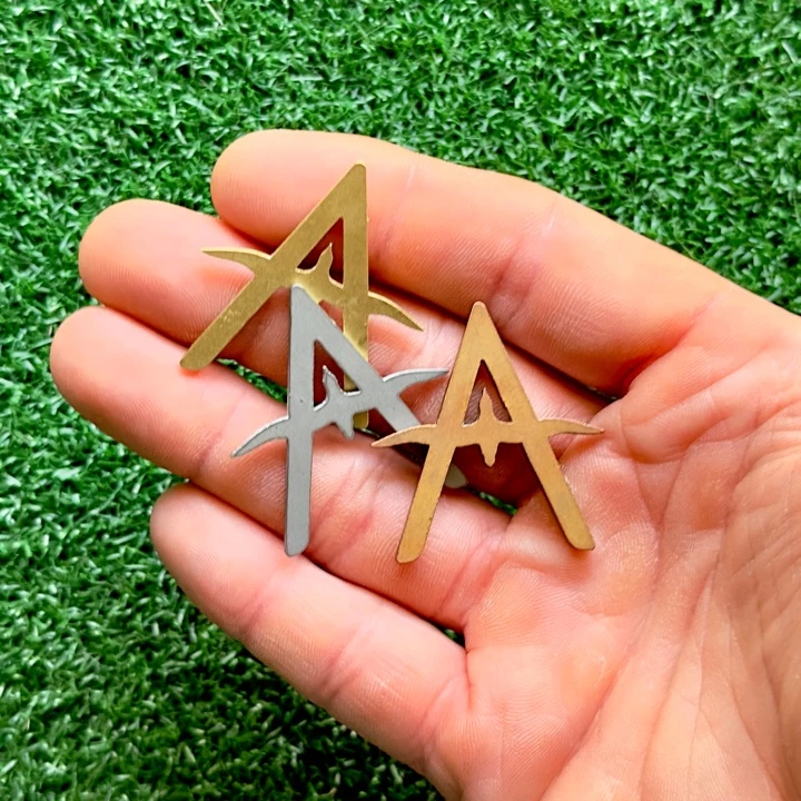 Other Albatross "A" Ball Marker With Groove Cleaner - Raw Copper 7 Other Albatross "A" Ball Marker With Groove Cleaner - Raw Copper - Image 5