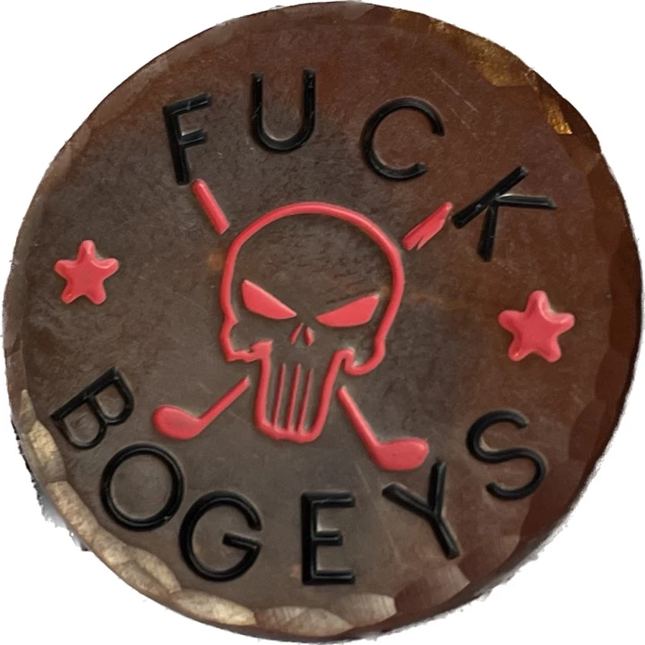 Other Custom Ball Marker. Hand Stamped And Painted. Torched Copper. Free Shipping 3 Other Custom Ball Marker. Hand Stamped And Painted. Torched Copper. Free Shipping